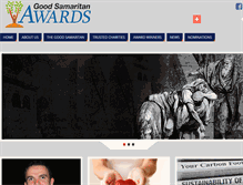 Tablet Screenshot of goodsamaritanawards.com